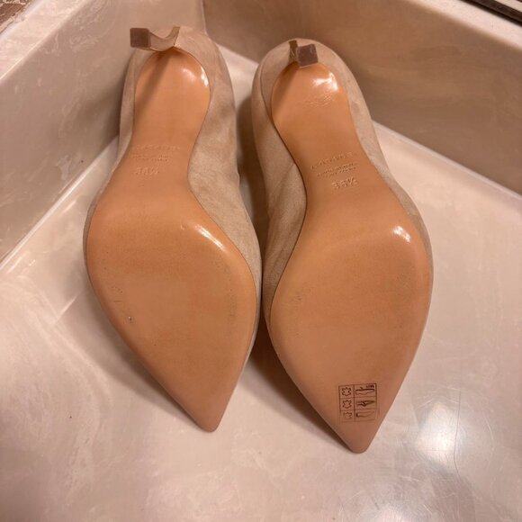 Casadei Women's Gold and Tan Pumps - Picture 4 of 5